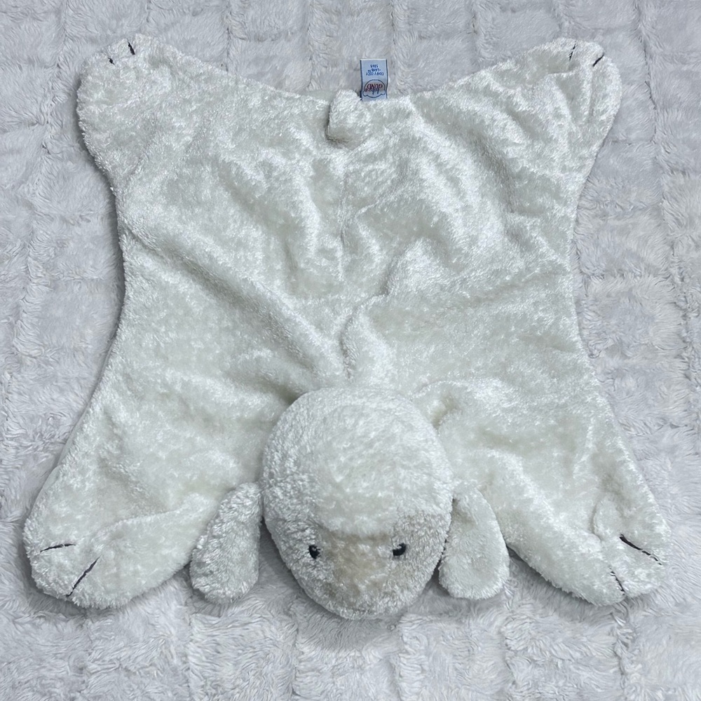 Baby Gund Comfy Cozy Lopsy Lamb Plush Lovey Security Blanket Satin Feet 5865